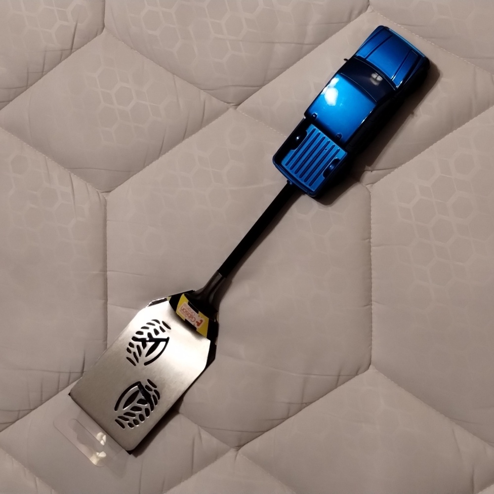 Pickup Truck BBQ Spatula Stainless Steel Blue Truck Bottle Opener